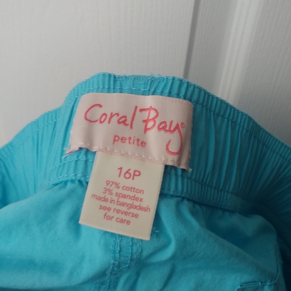 CORAL BAY 16P Aqua Capris - Picture 2 of 5